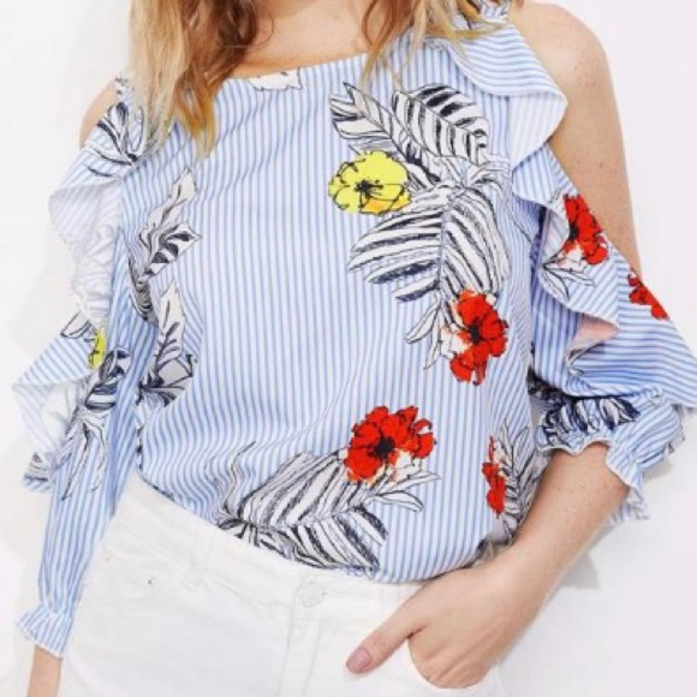 Cold-Shoulder Top Size Small